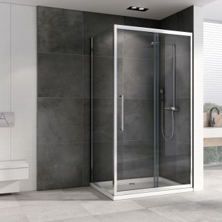 Душевой уголок ABBER Schwarzer Diamant AG30140H-S75 140x75см хром